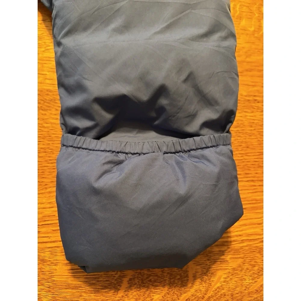 Infant  Lands End one piece snowsuit goose down filling 12 -18 months blue